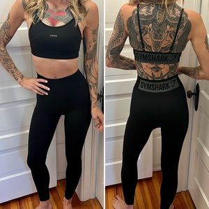 Gymshark Seemless high waist leggings and sports bra set